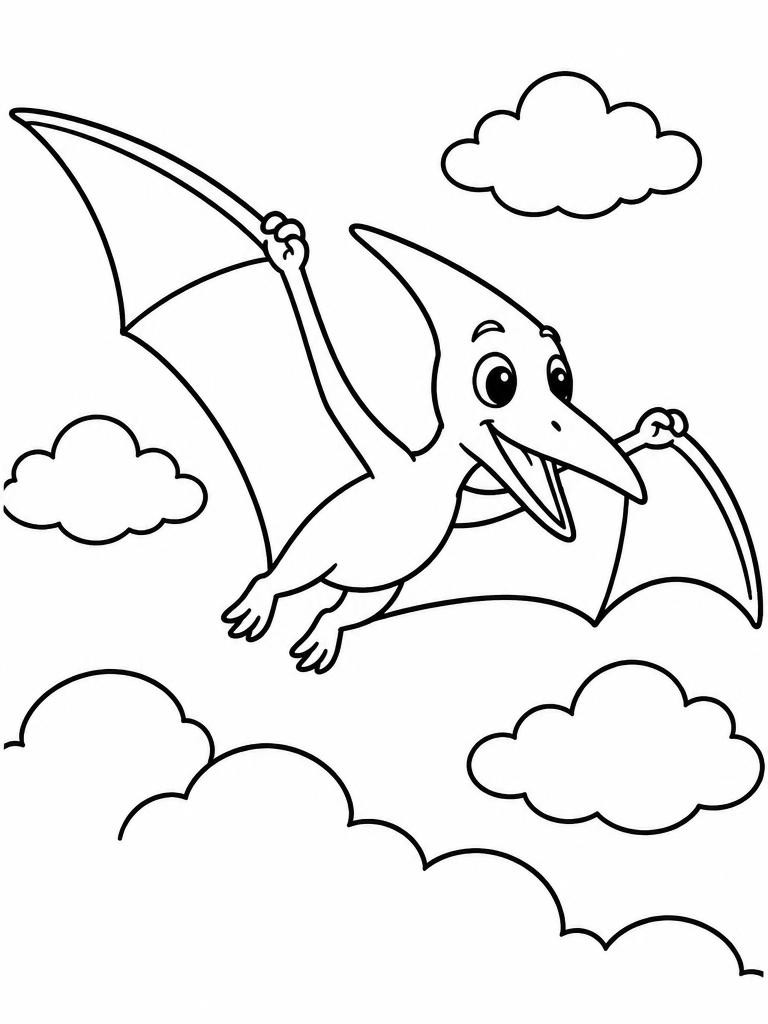 Cloud Flyer coloring page